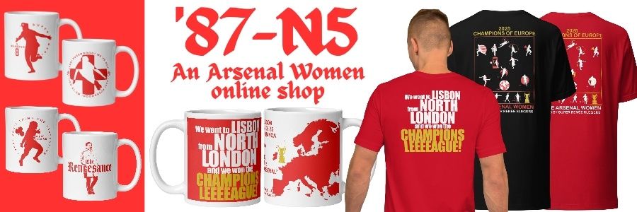 '87-N5 - Arsenal Women Gifts banner