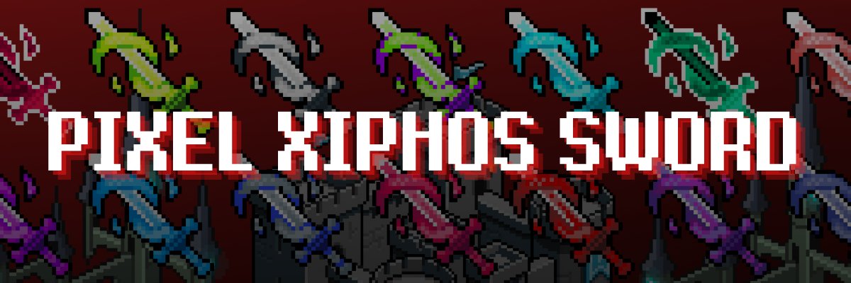 Pixel Xiphos Sword banner