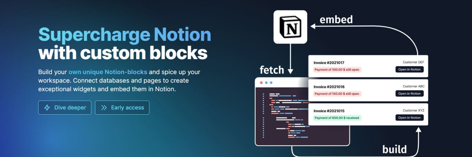 CustomBlocks for Notion banner