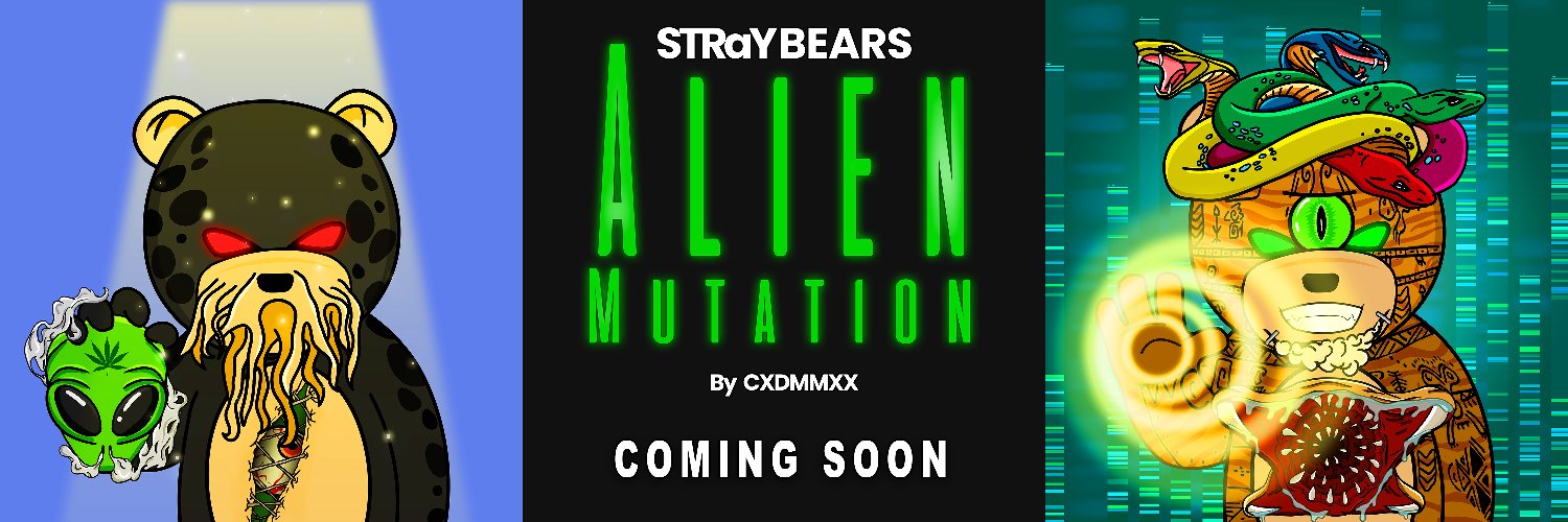 STRaY Bears Alien Mutation | FREE MINT banner