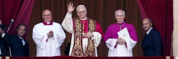 Pope Leo XIV Parody banner