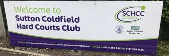 Sutton Coldfield Squash Club banner