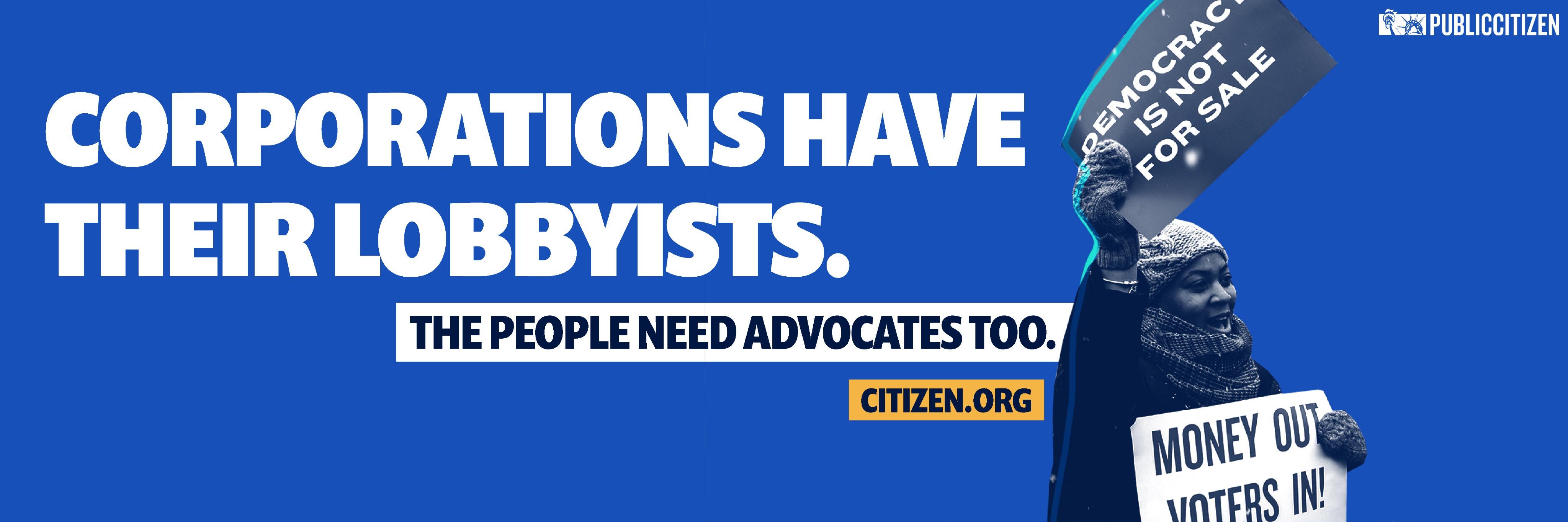 Public Citizen's banner