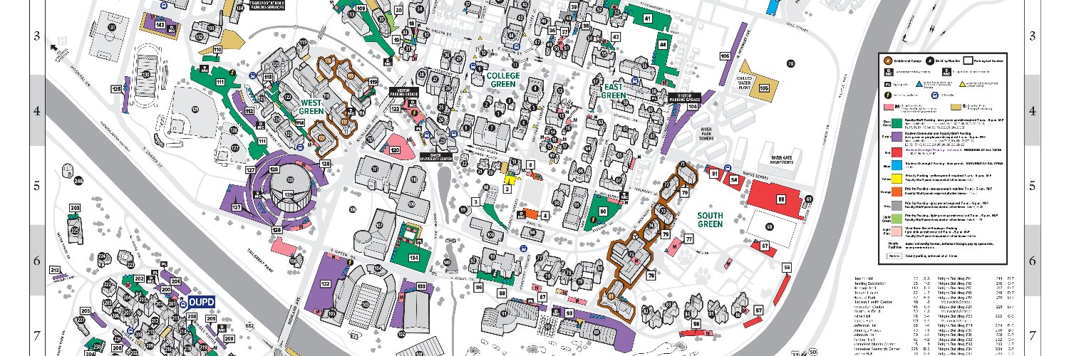 Ohio University Transportation & Parking banner