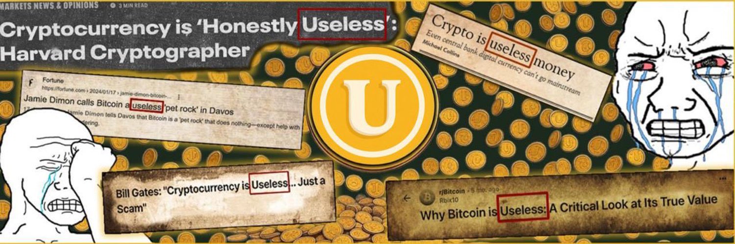 USELESS man banner