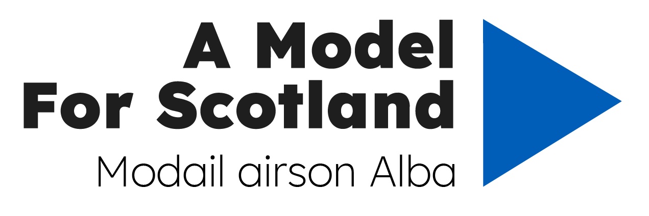 A Model For Scotland's banner