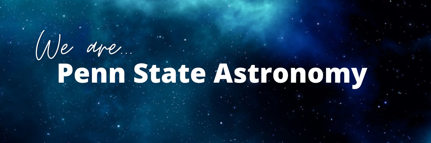 PSU Department of Astronomy & Astrophysics banner