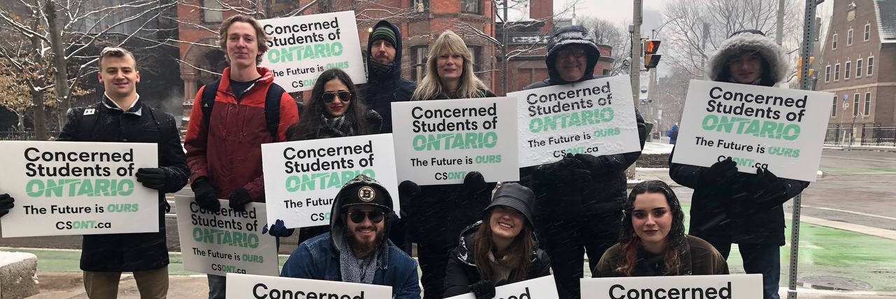 Concerned Students of Ontario banner