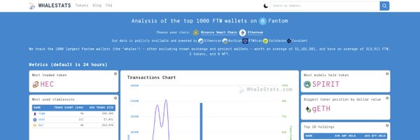 WhaleStatsFTM Profile Banner