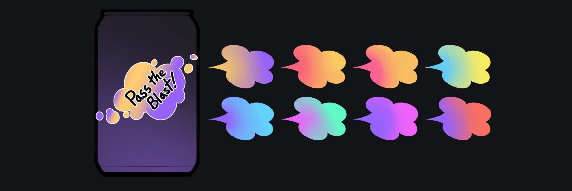 PASS THE BLAST! banner