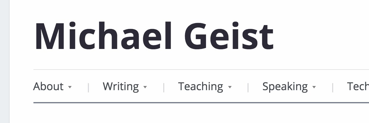 Michael Geist's banner