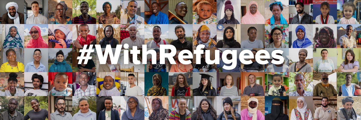 UNHCR, the UN Refugee Agency's banner