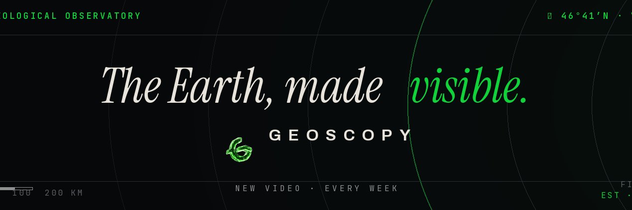 Geoscopy.com — Geology Communicator banner