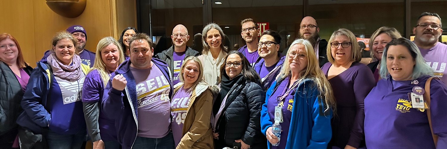 SEIU Local 49's banner