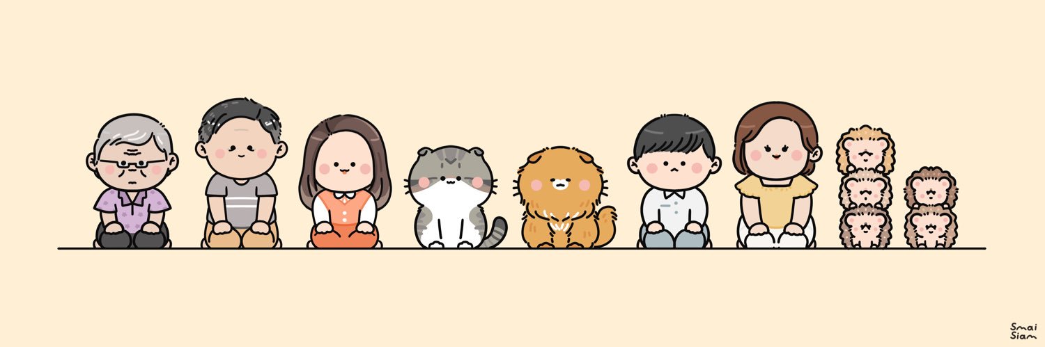 จมายเม่นเม่นและแมวพัมพุง 🦔🍑🐱 banner