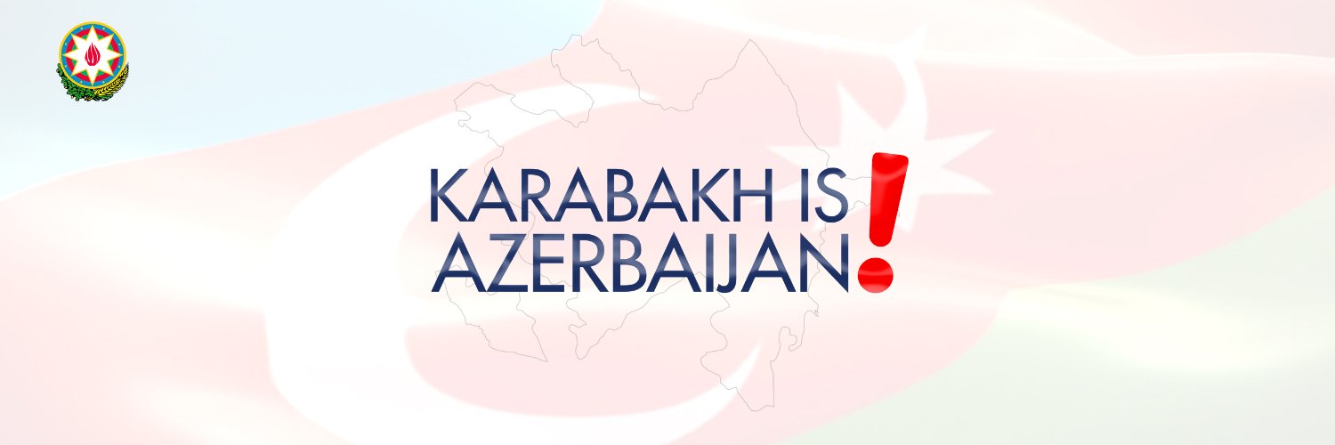 Ilham Aliyev's banner