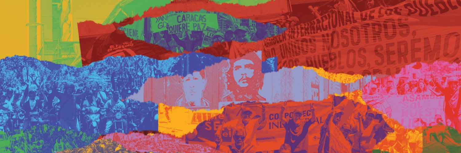 International Peoples' Assembly's banner