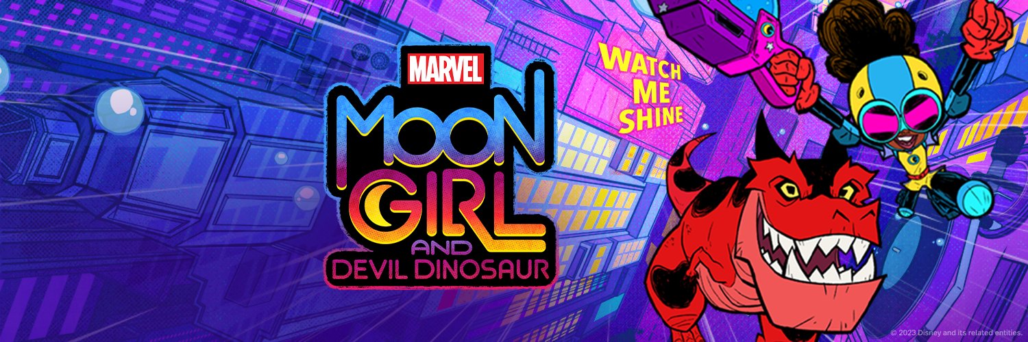 Marvel's Moon Girl and Devil Dinosaur banner