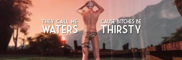 Thancred in Deepspace's banner