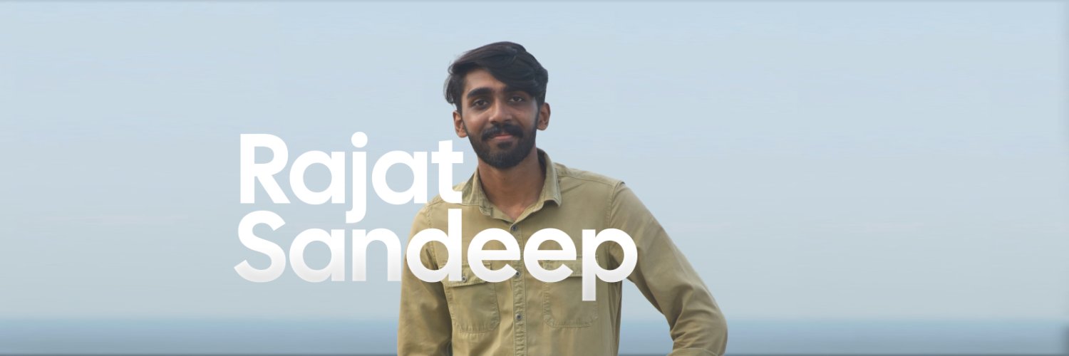 Rajat 🍃's banner