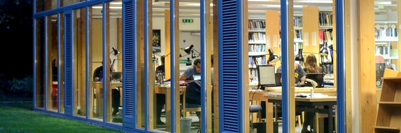 Hughes Hall Library banner