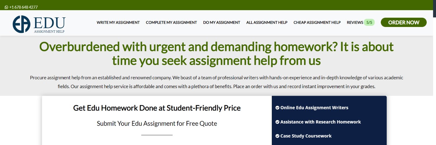 Edu Assignment Help banner