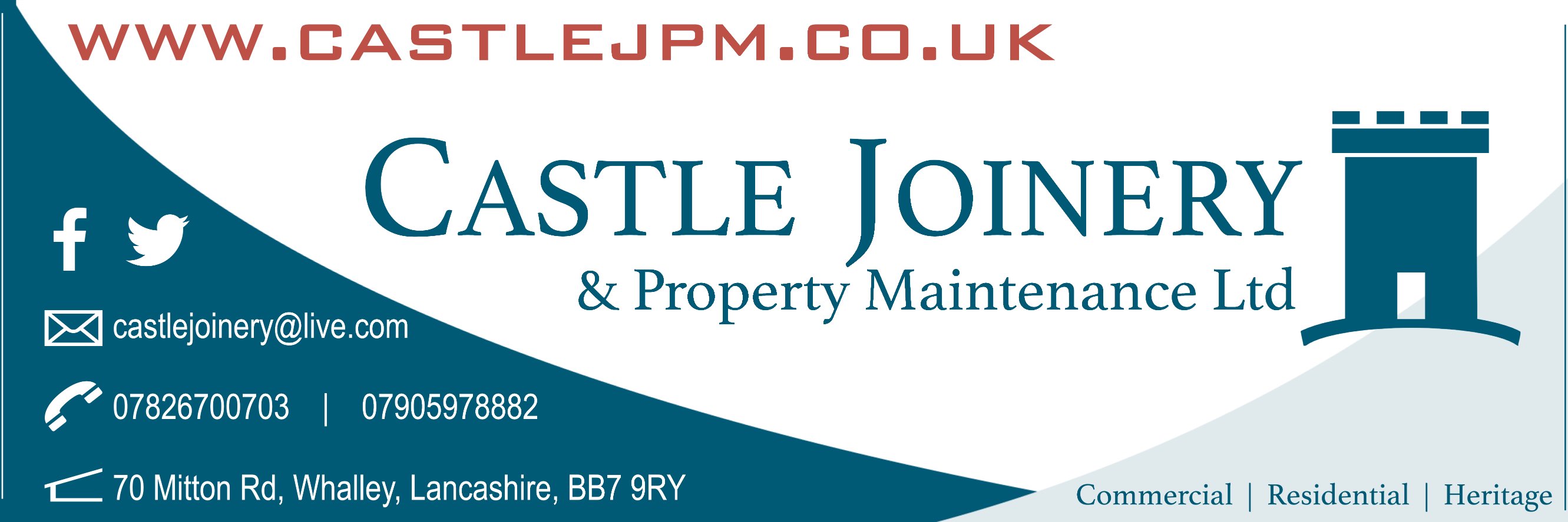 Castle Joinery & PM banner