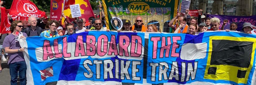 Sheffield Solidarity Group banner