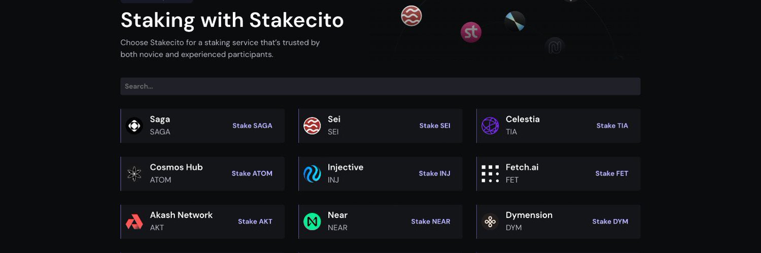 Stakecito | Validator ⚛️ Profile Banner