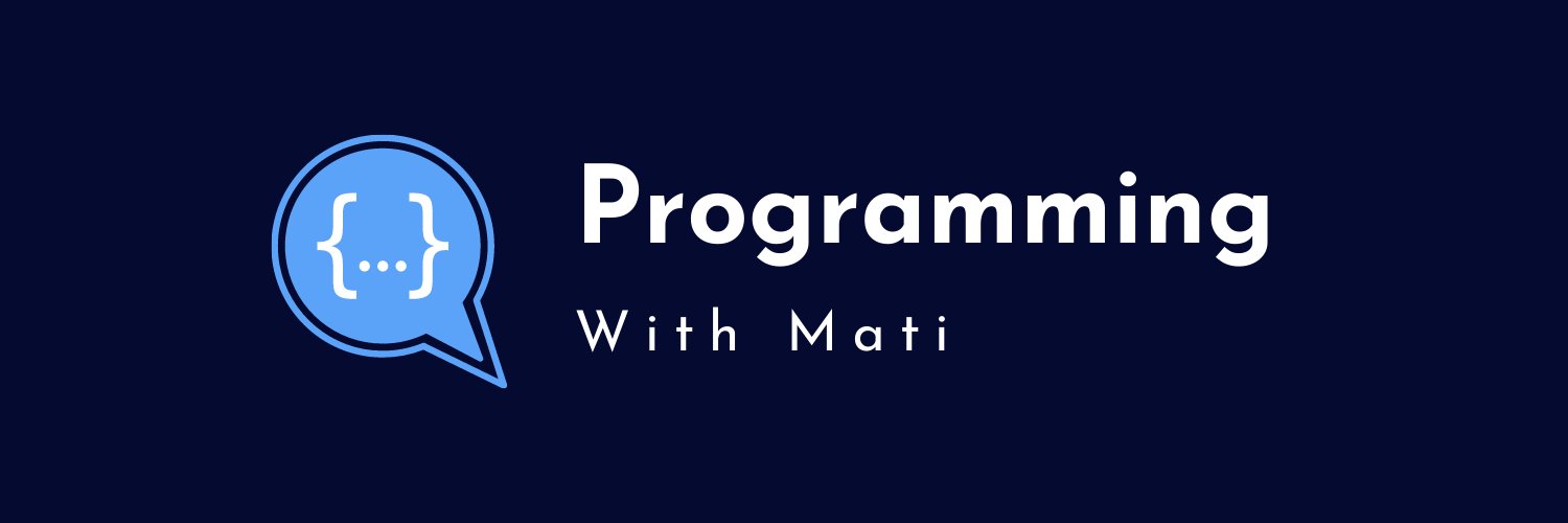 Programming with Mati banner