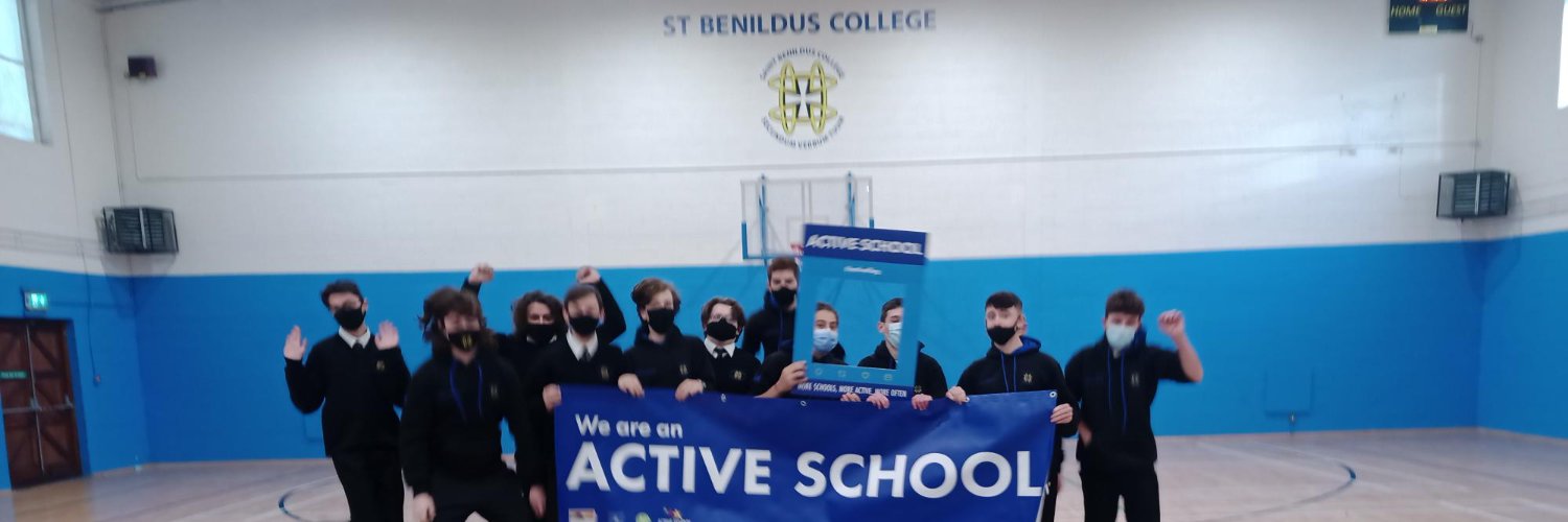 St Benildus College Active School Flag banner