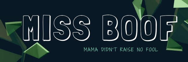 MissBoof Cosplay banner