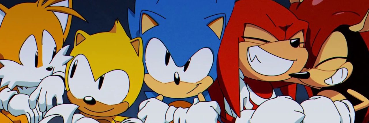 knuckles a diferencia de sonic nunca me rio banner