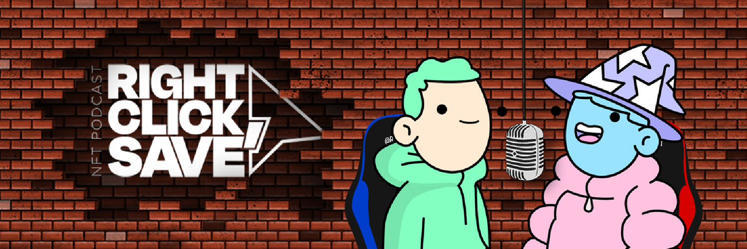 The Right Click Save NFT Podcast banner