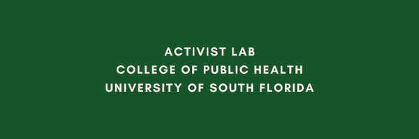 USF College of Public Health Activist Lab Profile Banner