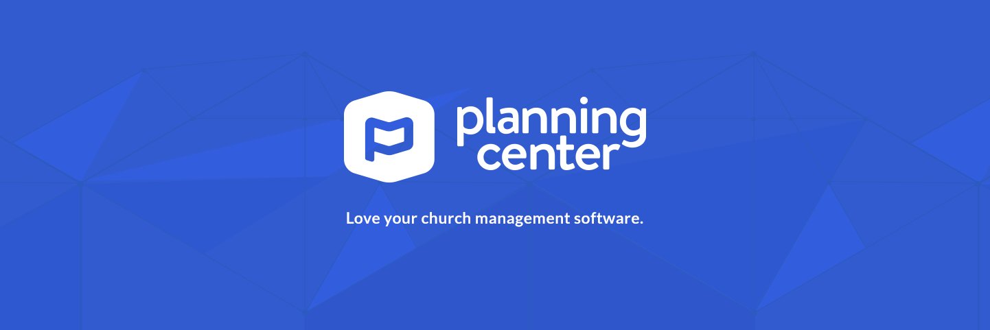Planning Center banner