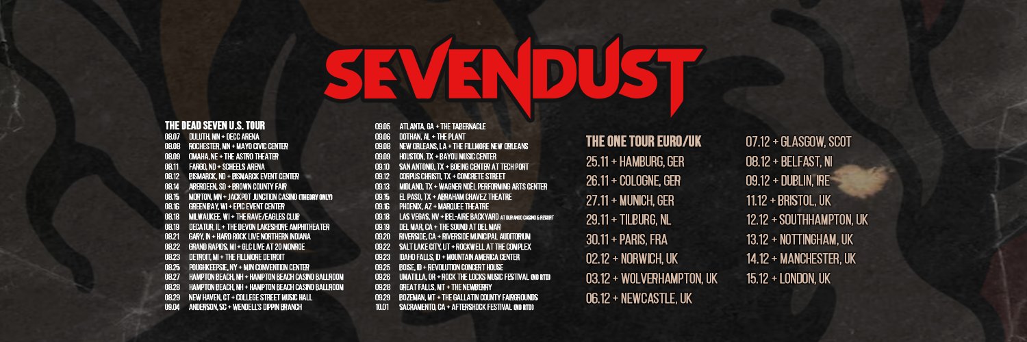 Sevendust's profile banner image