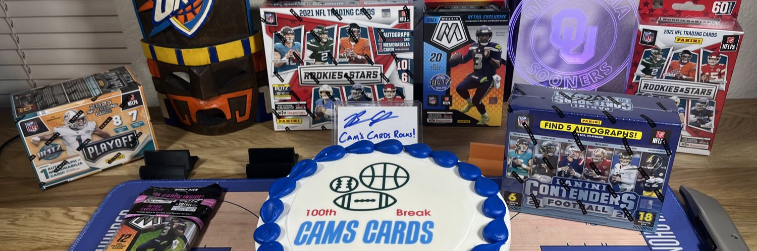 Cam’s Cards Breaks banner