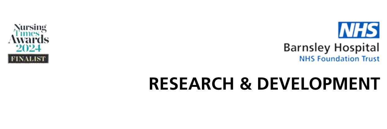 Research & Development @ Barnsley Hospital banner
