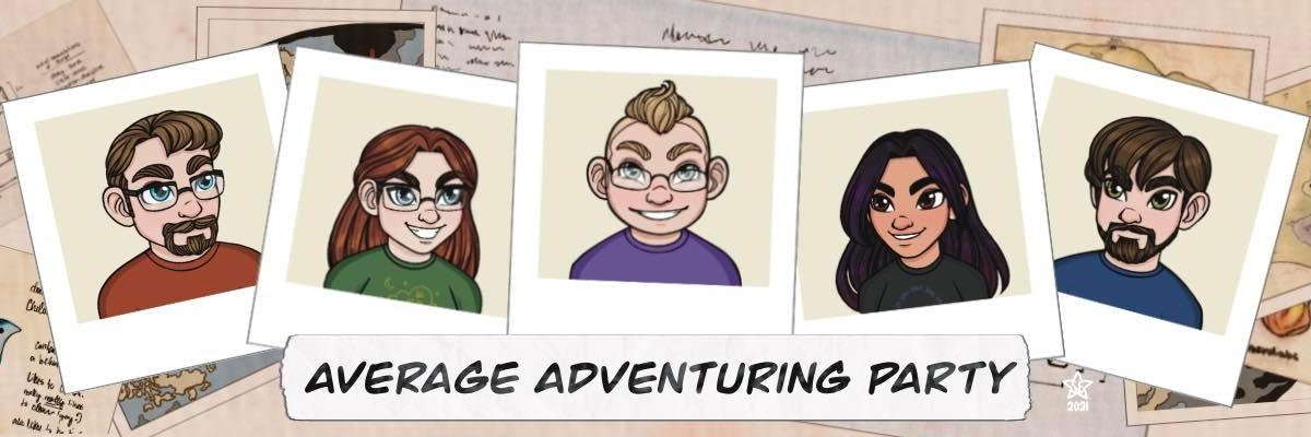 The Average Adventuring Party Podcast banner