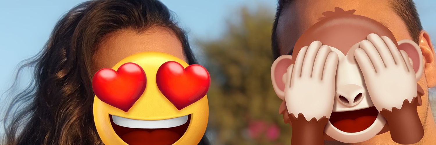 Pareja traviesa banner