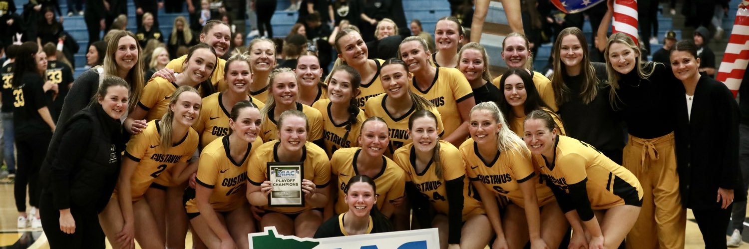 Gustavus Volleyball banner