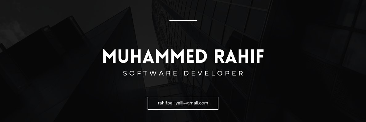 Muhammed Rahif banner