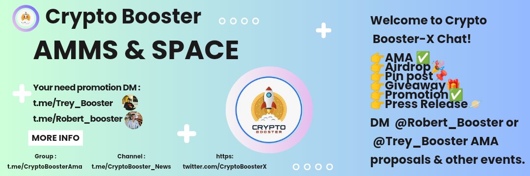 Crypto Booster || AMA & Space 🌟 banner
