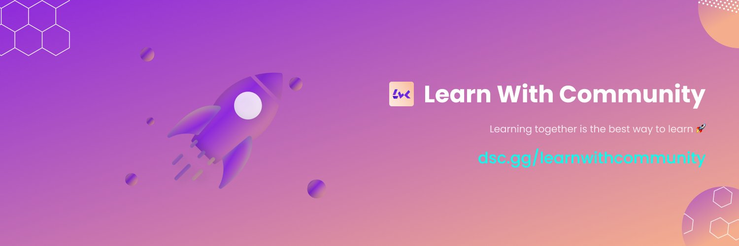 Learn With Community banner