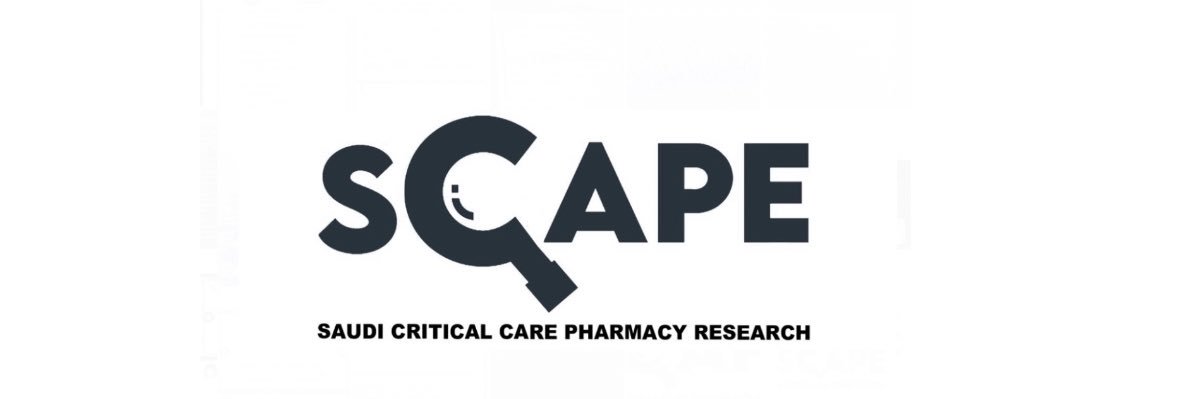 Saudi Critical Care Pharmacy Research (SCAPE) banner