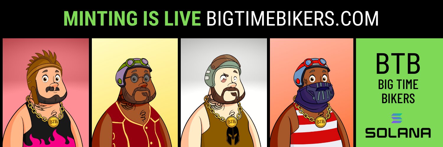 Big Time Bikers NFT | MINT IS LIVE banner