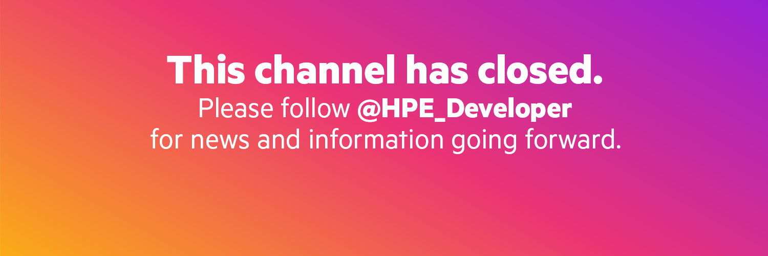 HPE Developer banner