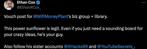 WifiMoneyPlant Profile Banner