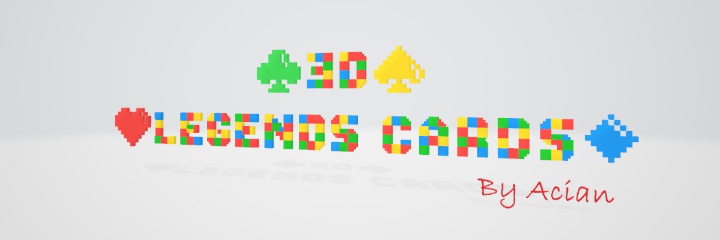 3D LEGENDS CARDS banner